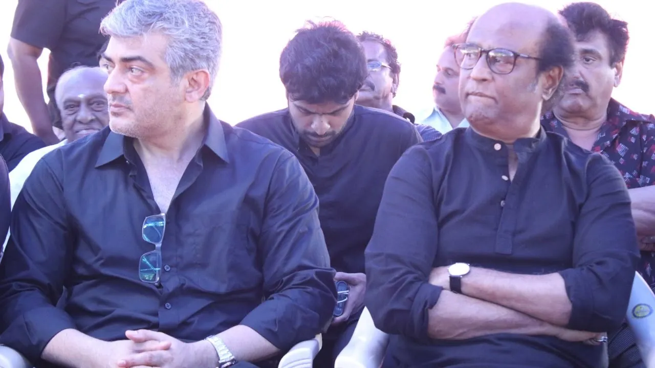 ajith with rajini