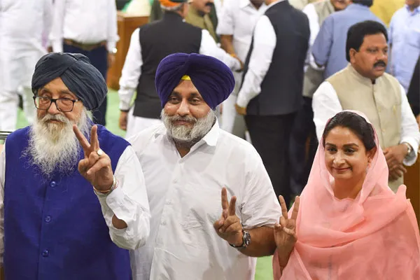 A party that came out for farmers and Alliance with BJP again in punjab