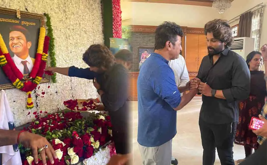 actor allu arjun tribute puneeth rajkumar