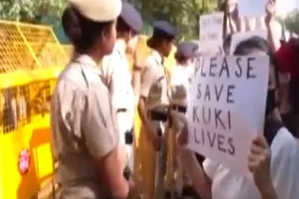manipur current incident delhi amit shah house blocked