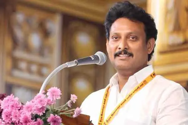 Minister Anbil Mahesh speaks the verse of scholar Anna