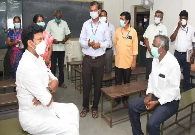 tamilnadu school education minister inspection for schools 