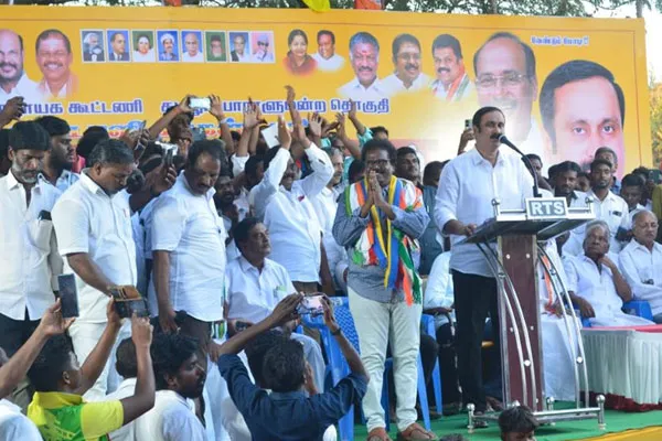 Anbumani Ramadoss election campaign in cuddalore for support thangar bachchan
