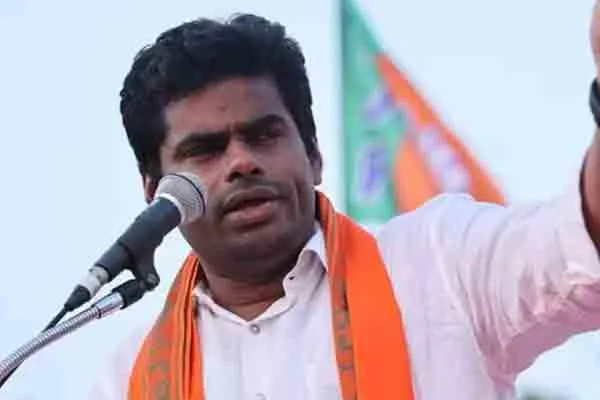 Annamalai says Police should arrest RS Bharathi