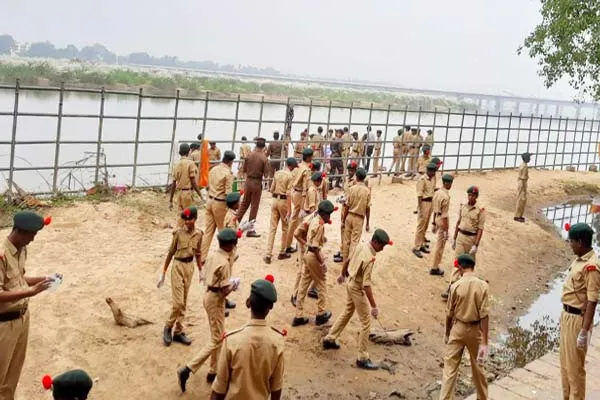 trichy ncc students participated in punith sagar abhiyan scheme 