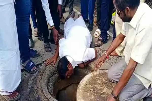 minister nasar inspection is viral in social media