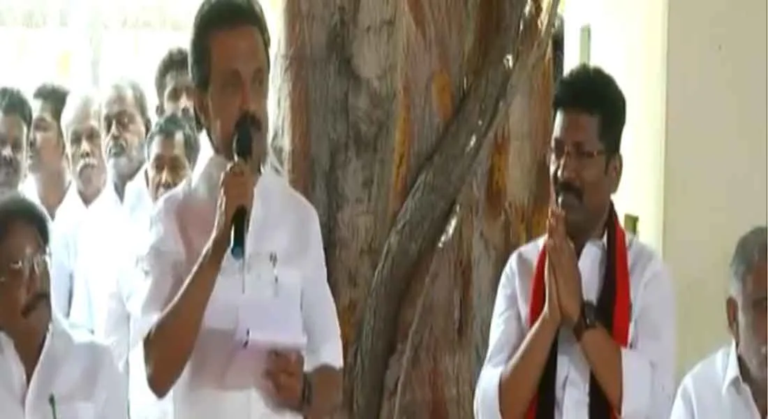 thiruparangkuntram by election....stalin election campaign at nilaiyur   