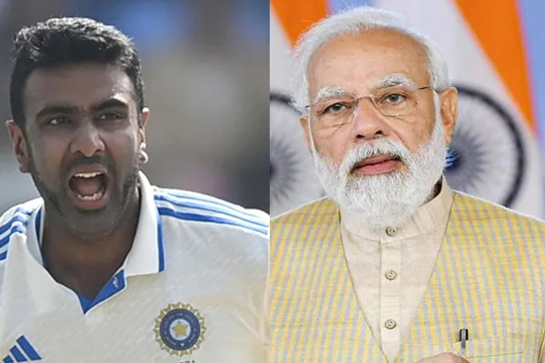 Greetings Prime Minister Modi for Ashwin's record of taking 500 wickets