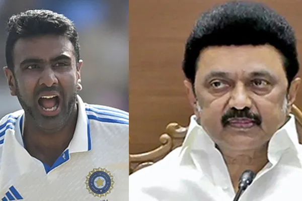 Greetings from the Chief Minister of Tamil Nadu Accomplished by cricket player Ashwin