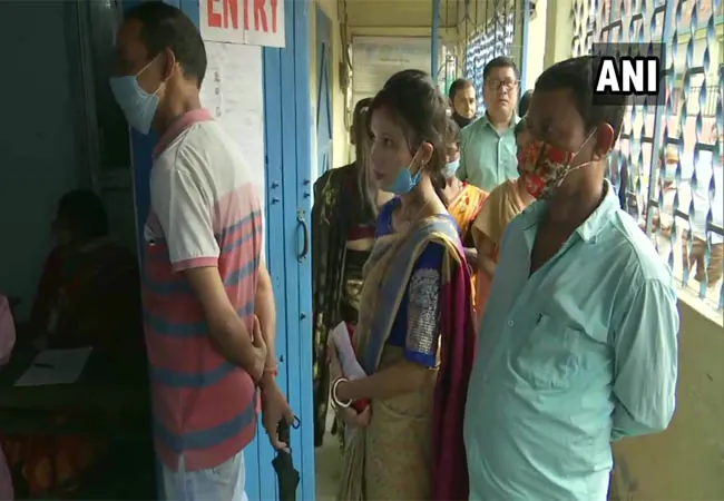 Voting for the second phase of west bengal and assam states 