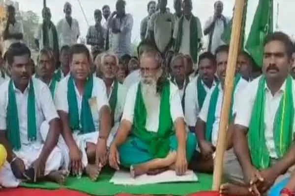 ayyakannu participated in national highway issue at villupuram district