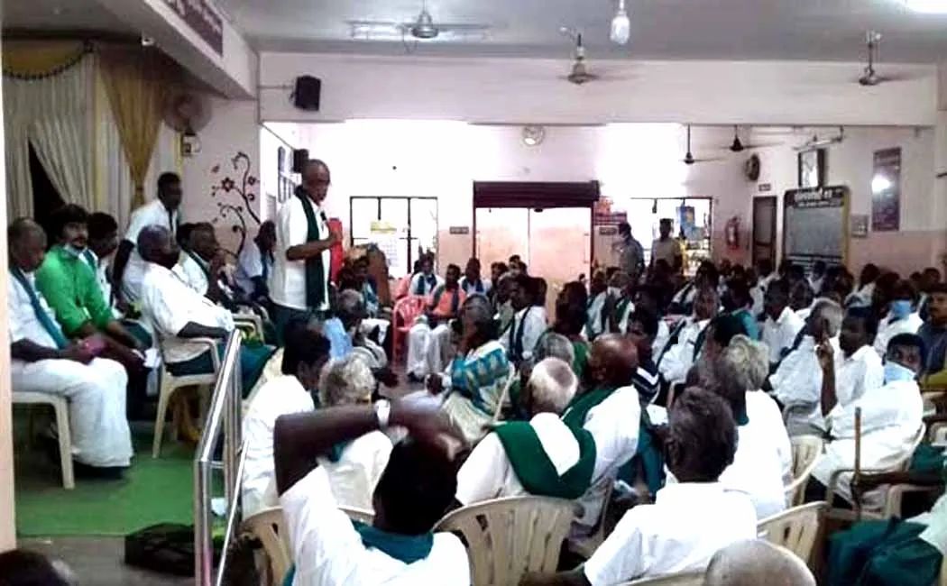 Ayyakannu - Farmers struggle issue -Tiruchirappalli