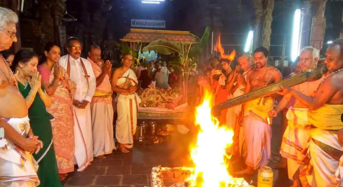  Yaham to control Corona in the Uttiswaran temple