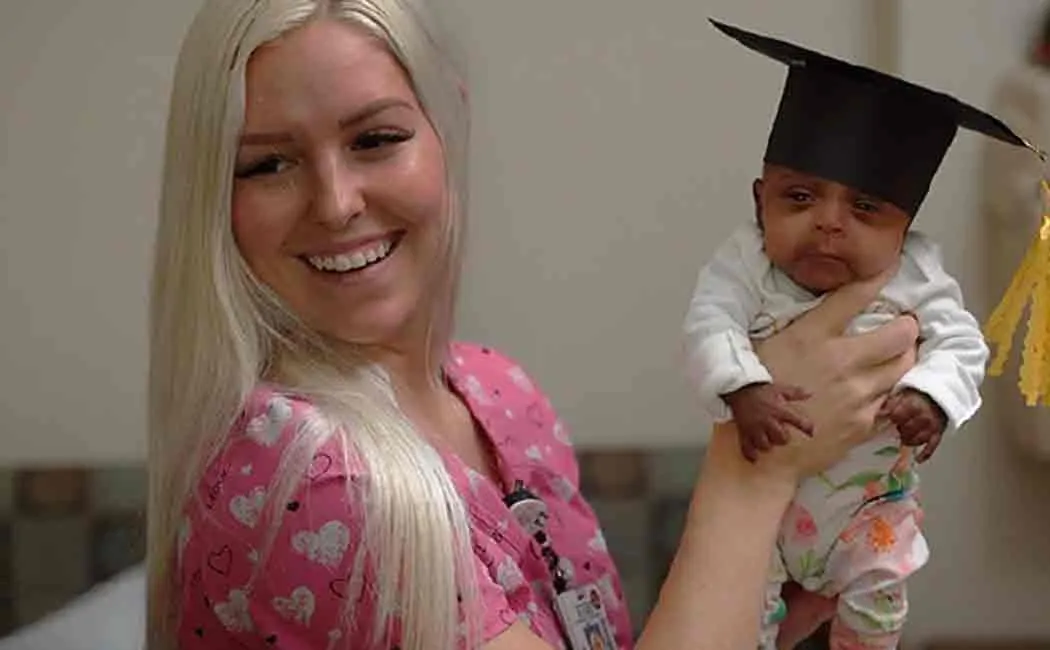 apple sized baby gets well after months of continue treatment