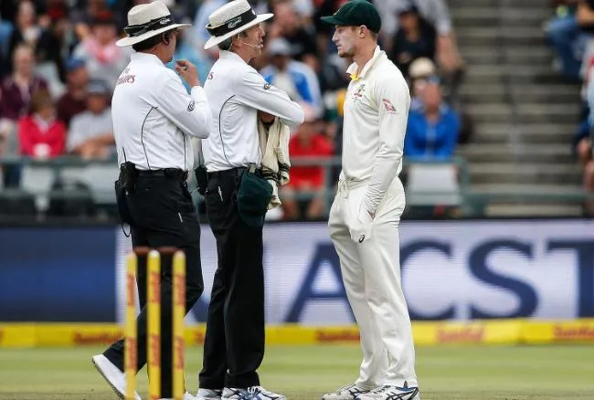 Bancroft with umpire