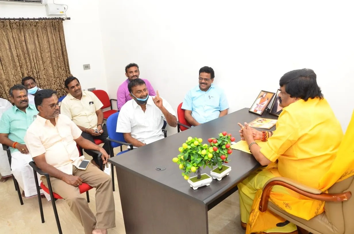 diwali festival crackers workers meet minister rajendra balaji