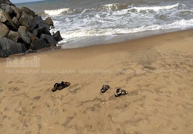 sastra university college Andhra student  visit Poompuhar high sea level student death