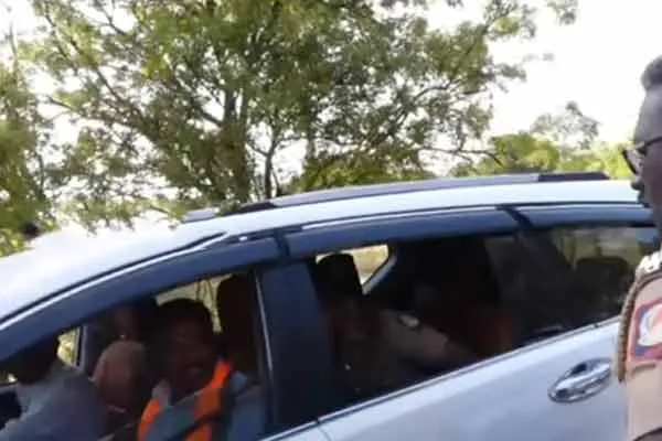 BJP Candidate has publicly threatened the officers 