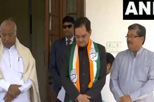 BJP MP joined the Congress party 