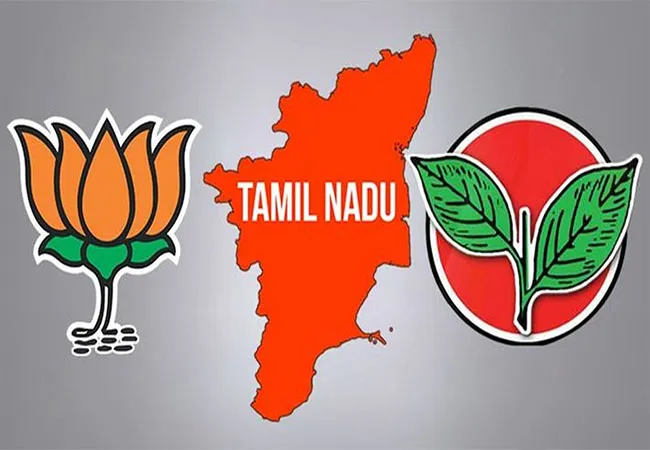 tamilnadu local body election admk and bjp parties alliance 