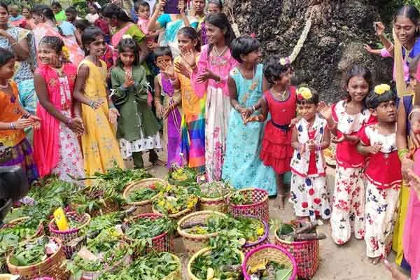 Festival organized by the girls in pudhukottai