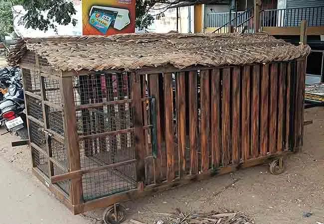 new animal cages making forest officers in erode 
