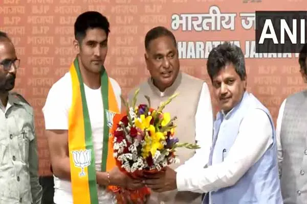 A famous boxer who joined the BJP