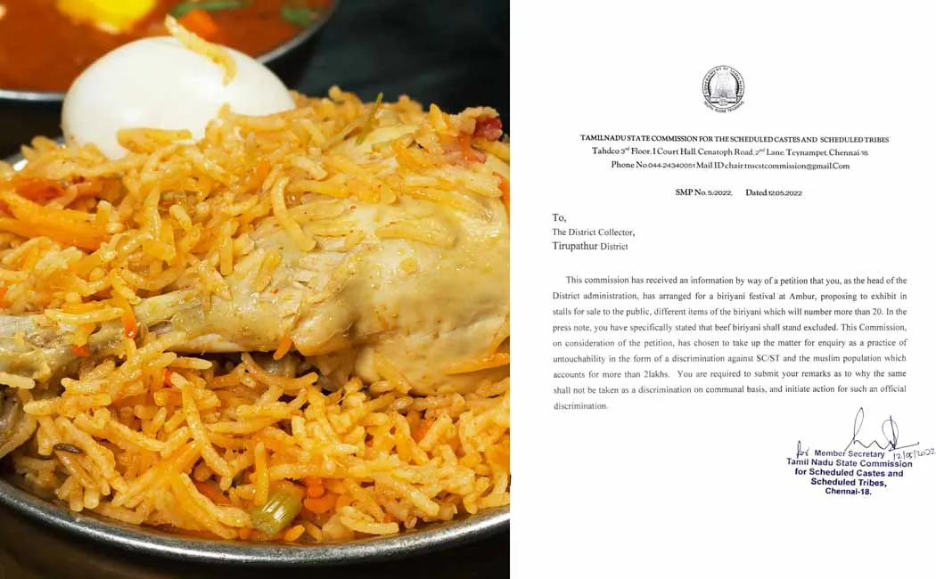 Biryani Festival: Notice asking for explanation!