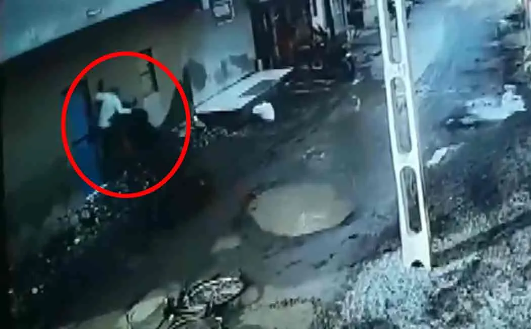 bull attacks trespassers in gujarat