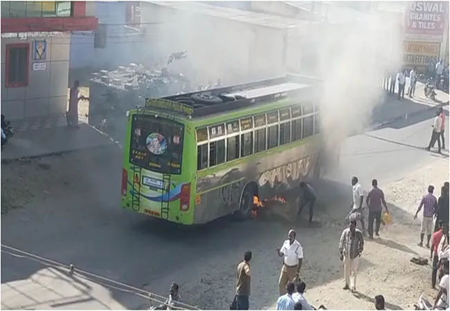 salem bypass bus incident passengers , police 