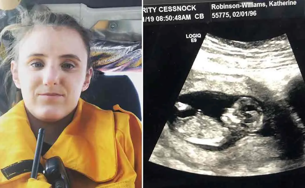 pregnant woman helping to fight with australia bushfire