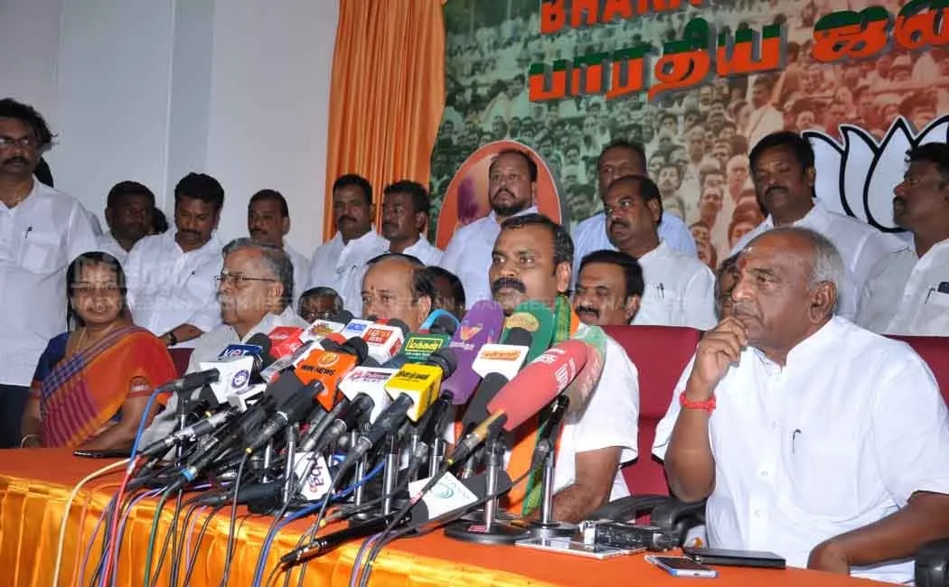 tamilnadu BJP president murugan press meet 
