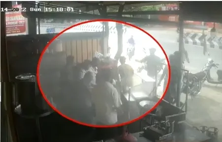 tea shop labour incident cctv footage police investigation 