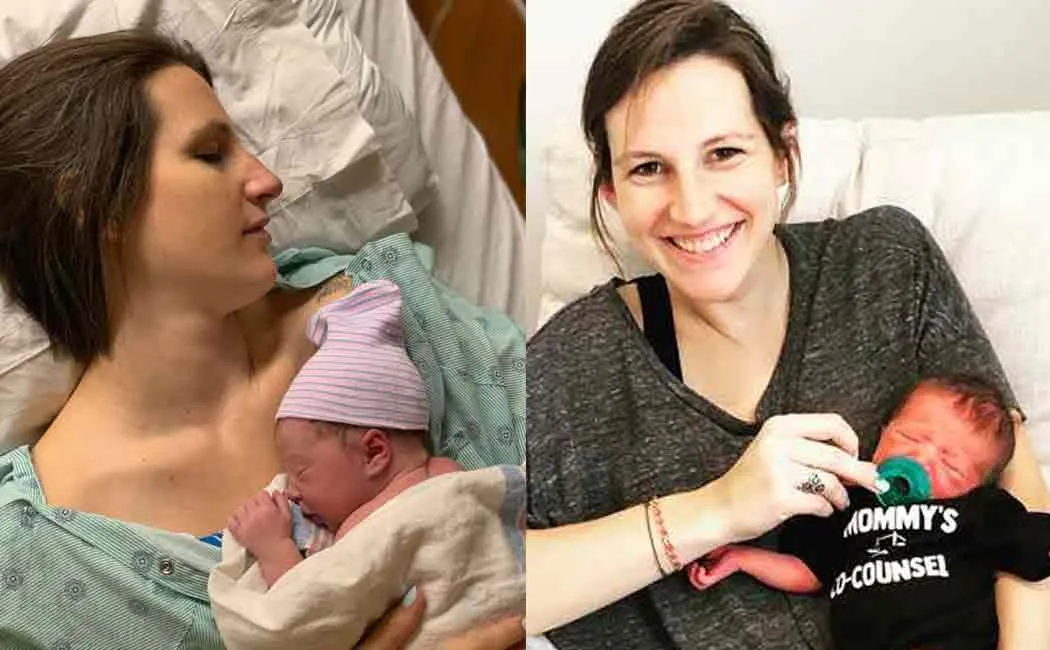 chicago woman writes exam during her labour