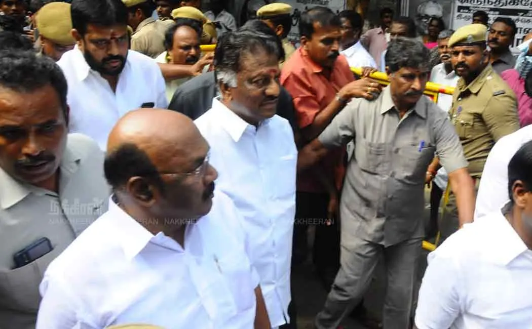 ops pays tribute to anbazhagan