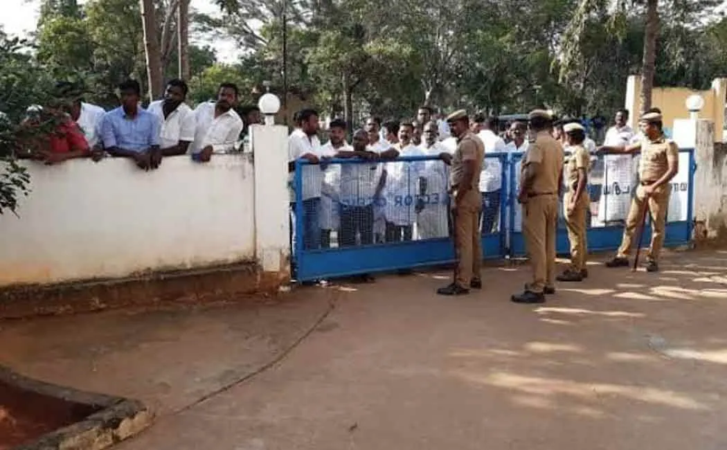 The election ended with heavy police security