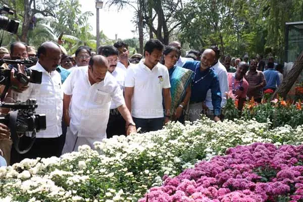 Minister Udayanidhi inaugurated the flower exhibition in Chennai