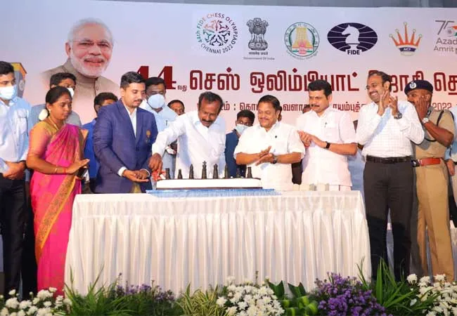 Chess Olympiad torch that traveled all over the country and came to Tamil Nadu!