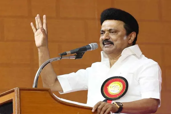 CM mk stalin said in Telugu Proverb They will not even give drinking water the 