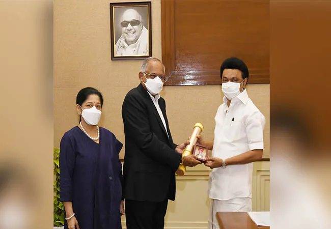 tvs group of companies md meet chief minister mkstalin 