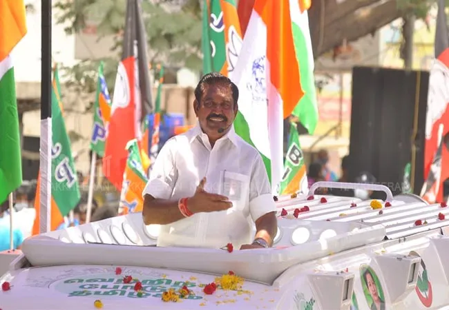 admk leader and cm of tamilnadu election campaign at chennai 