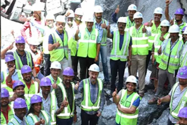 cmrl says Completion of tunneling work for chennai Metro Rail 