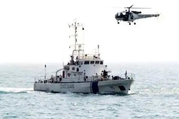 Navy helicopter crash into sea in gujarat