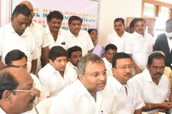 karthik chidambaram mp talks about erode by election 