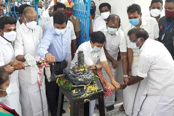 Minister CV Shanmugam inaugurates Gomukhi Dam