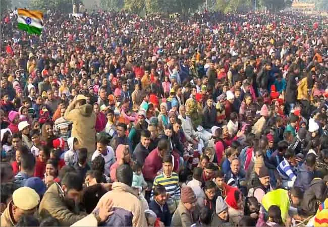 national flag 71th republic celebration in delhi president ram nath kovind 
