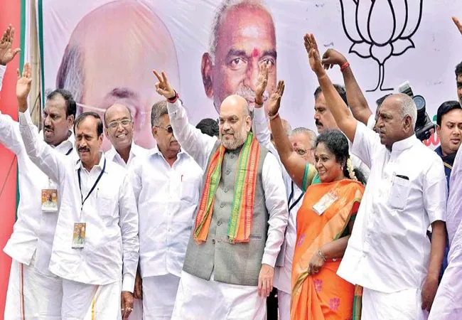 tamilnadu visit union home minister amitshah visit and meet state party bjp leaders
