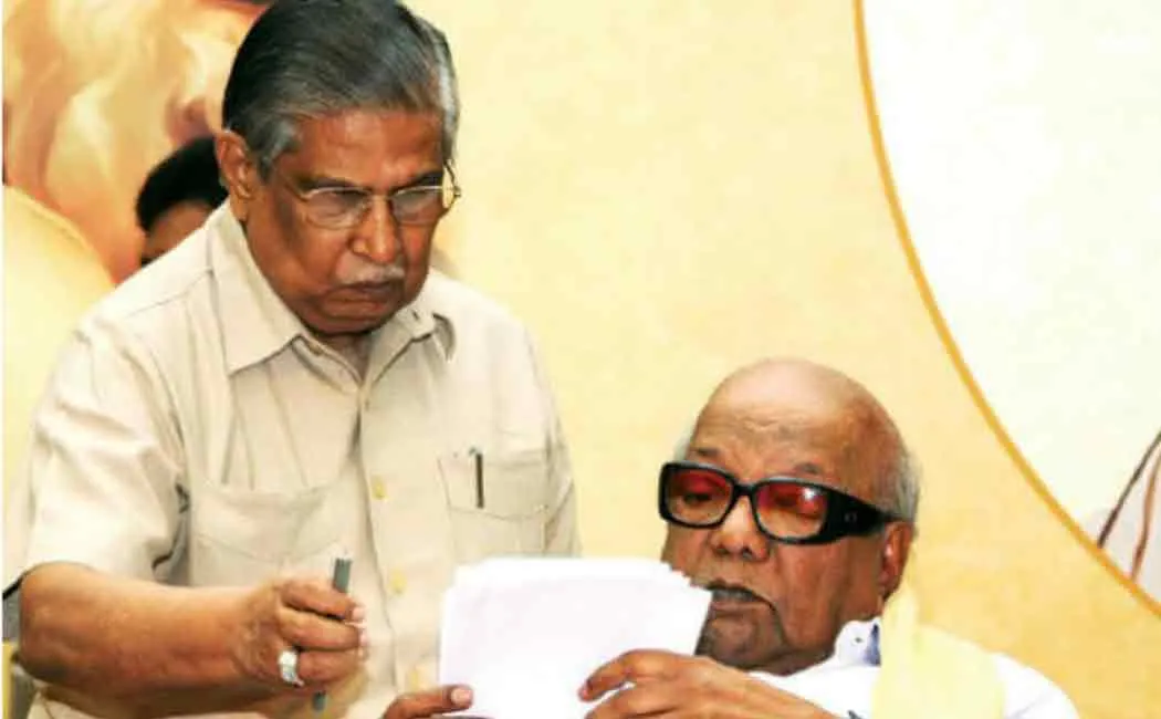 how shanmuganathan joined as secretary for kalaignar