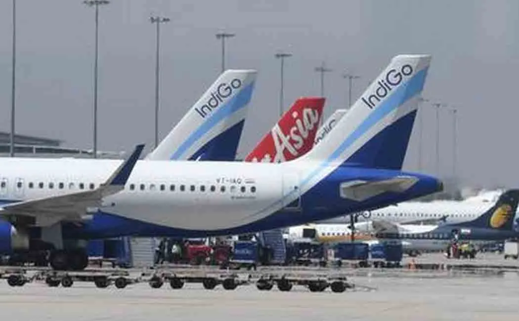 large number of flights cancelled in india
