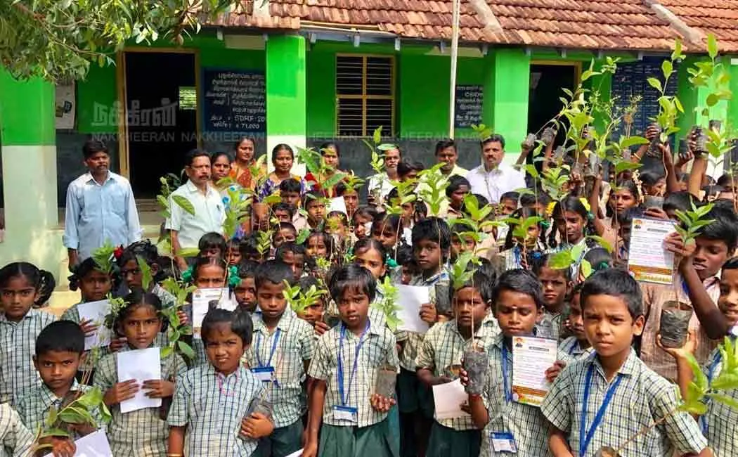 tree plantation in puthukottai on rememberance of surjith